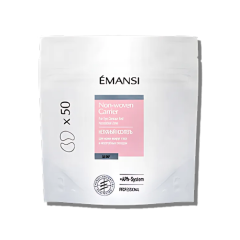 EMANSI Нетканый носитель для лица (10 шт). Усиливает действие сывороток/лосьонов. Для глубокого увлажнения, регенерации. Проф. и дом. уход.