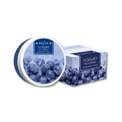 Refan Сахарный скраб "Йогурт и бузина" 240г. Отшелушивает, увлажняет, питает. Для мягкой, сияющей кожи. Бережный уход для тела.