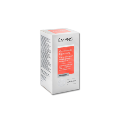 EMANSI Концентрат 30 мл: мощное осветление пигментных пятен с альфа-арбутином и этил-аскорбиновой кислотой. Ровный тон, сияние, антиоксидант.