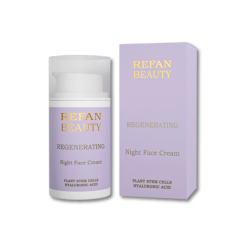 Refan Ночной крем со стволовыми клетками 50мл. С ГК. Питает, разглаживает морщины, регенерирует. Для зрелой кожи. Ночной уход.