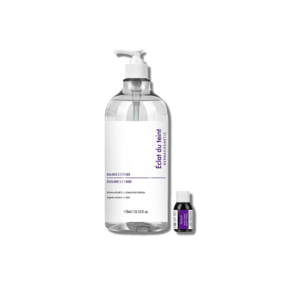 Набор ECLAT Balance 5.5 (Тоник 950мл + Промоутер 30мл). Восстанавливает pH, увлажняет, укрепляет барьер. Для всех типов кожи. Проф. уход.