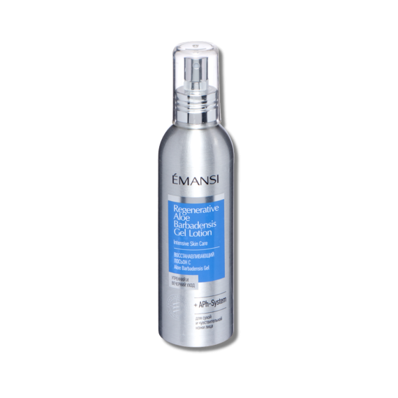 EMANSI Восстанавливающий лосьон 150 мл. С Алоэ Вера. Для сухой/чувств. кожи. Увлажняет, успокаивает, снимает покраснения. Проф. объем.