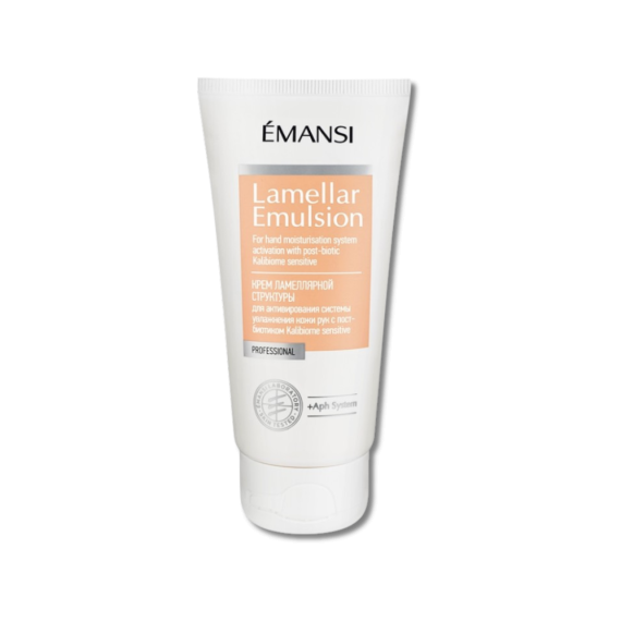 EMANSI Крем для рук 75 мл. Ламеллярная эмульсия для активации увлажнения. Питает, восстанавливает барьер. От сухости, морщин. Проф. уход.