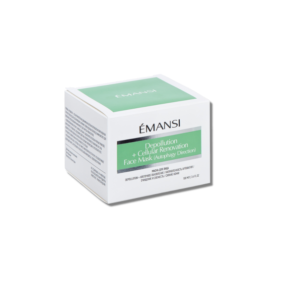 EMANSI Depollution Маска 100мл. Клеточное обновление (аутофагия). Детокс, сияние, омоложение. От загрязнений. Проф. и дом. уход.
