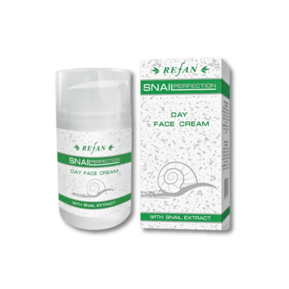 Refan Дневной крем Snail Perfection 50мл. С экстрактом улитки. Омолаживает, регенерирует, питает. От морщин, постакне. Для всех типов кожи. Дневной уход.